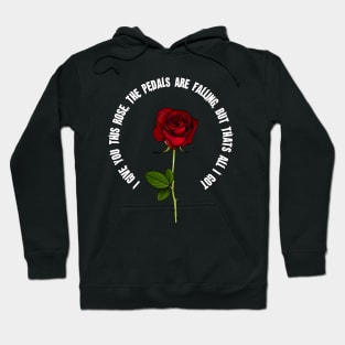 roses red, black Hoodie